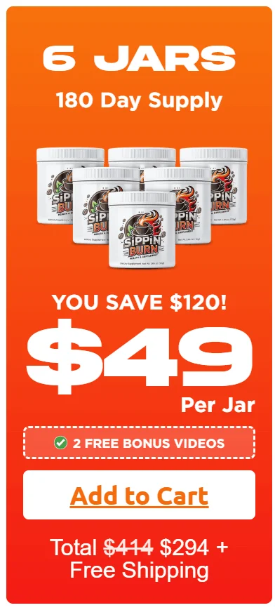 Sippin Burn 6 Bottle